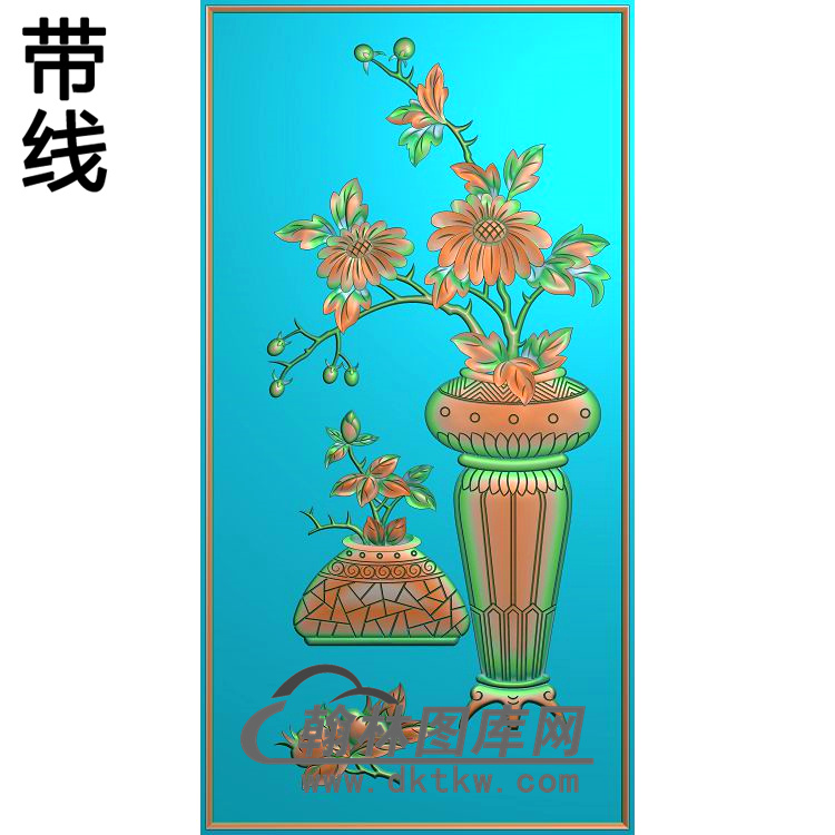 HP-002-花瓶1精雕图(JHP-005)展示