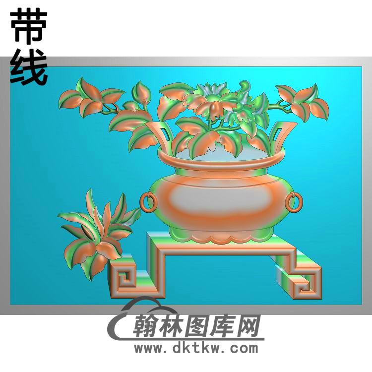 MD-004-牡丹花精雕图(MDP-020)展示