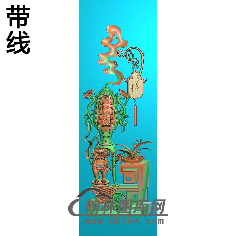 HP-7032上门中花板3精雕图(BGP-026)展示