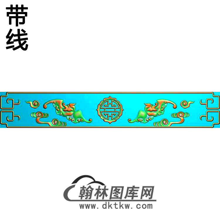 BF-051-蝙蝠鱼木柜图纹精雕图(BF-302)展示