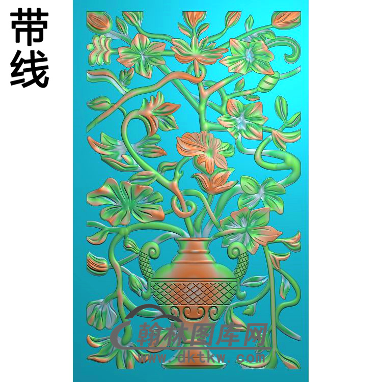HC-050-花草系列精雕图(QTP-007)展示