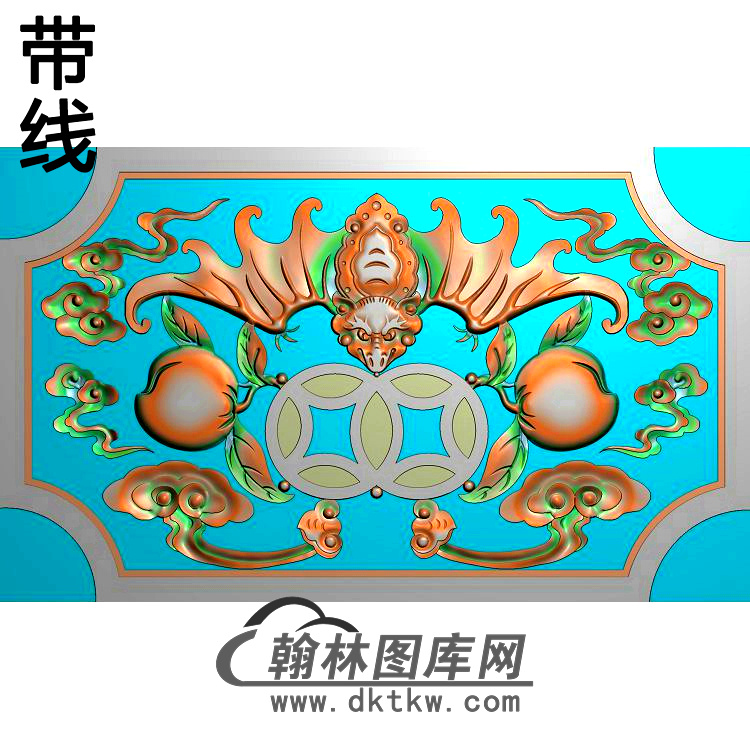 BF-2100福寿图精雕图(BF-403)展示