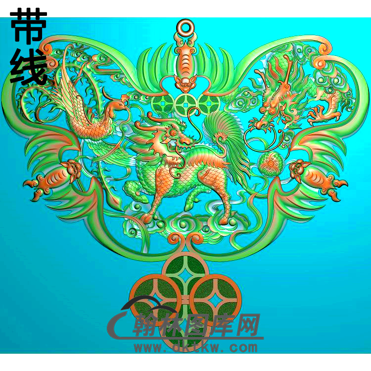 BF-239-福禄寿蝙蝠2精雕图(BF-334)展示