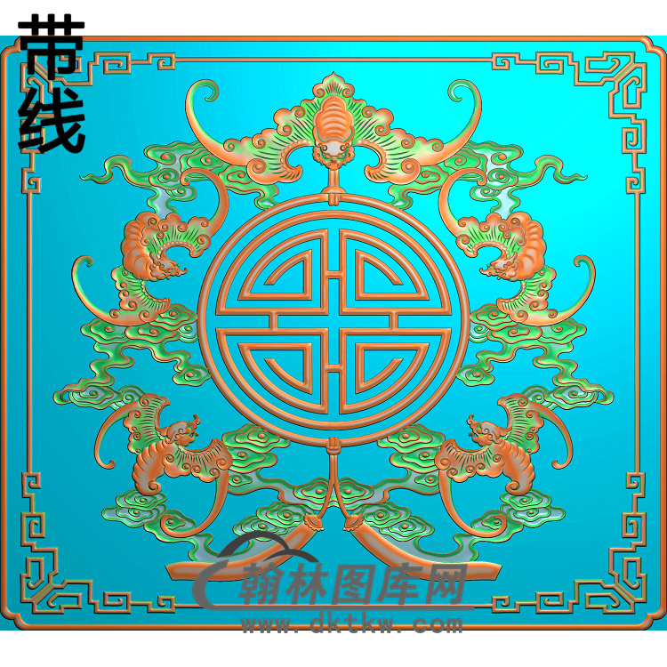 gzbf-305-仿古博古柜蝙蝠精雕图(BF-557)展示