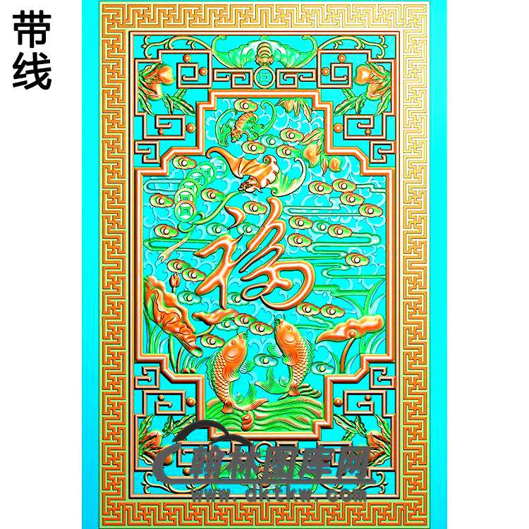 HD-147-花草动物系列精雕图(BF-576)展示