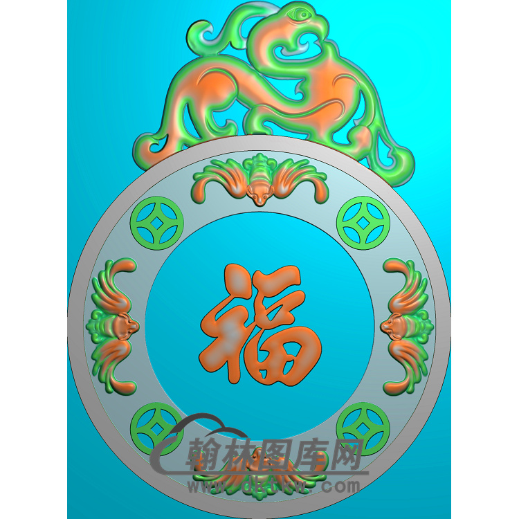 蝙蝠精雕图（BF-004)展示