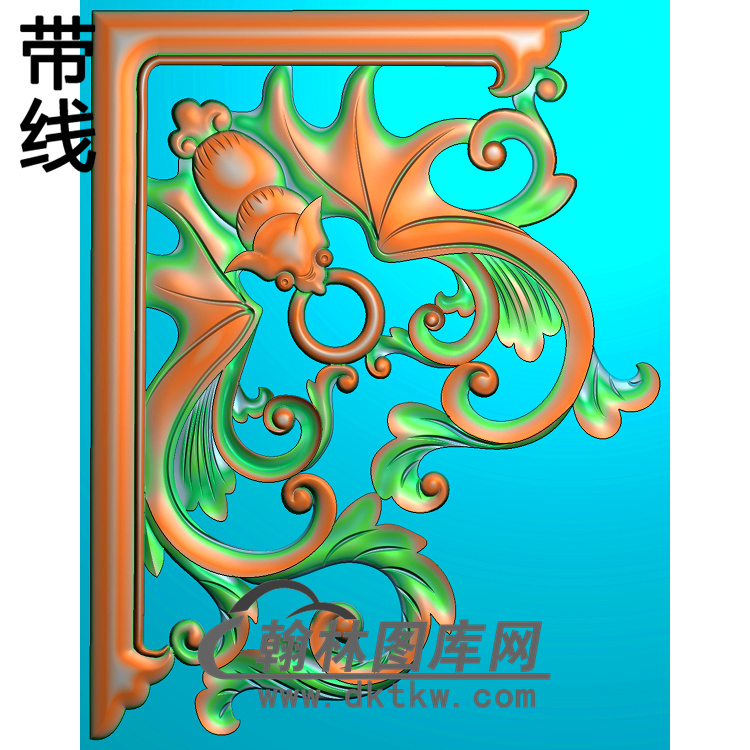 蝙蝠精雕图（BF-050)展示