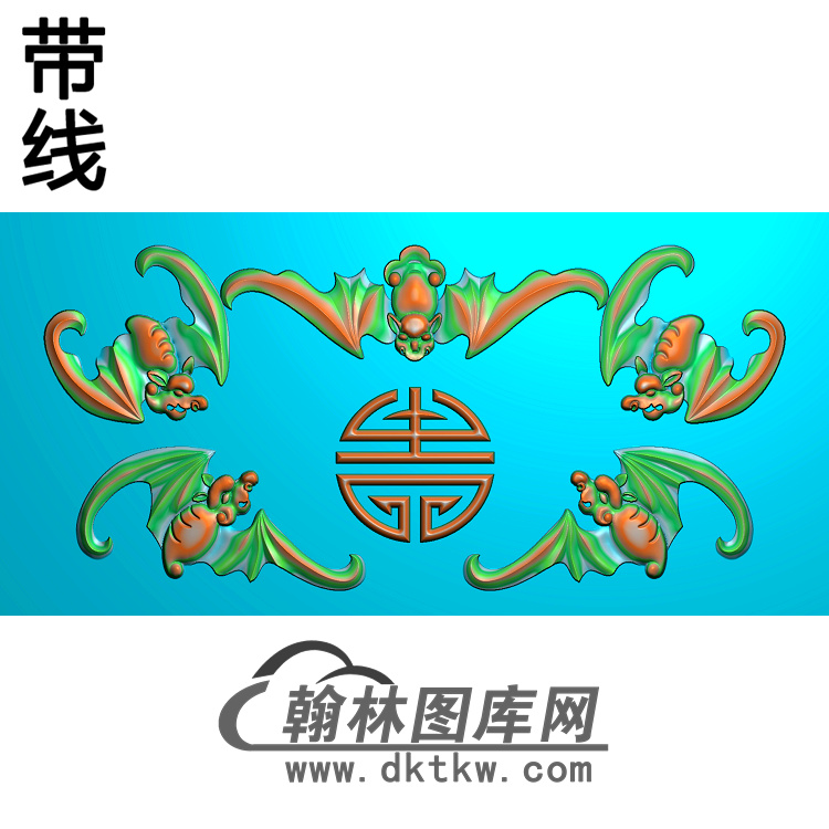 蝙蝠精雕图（BF-063)展示