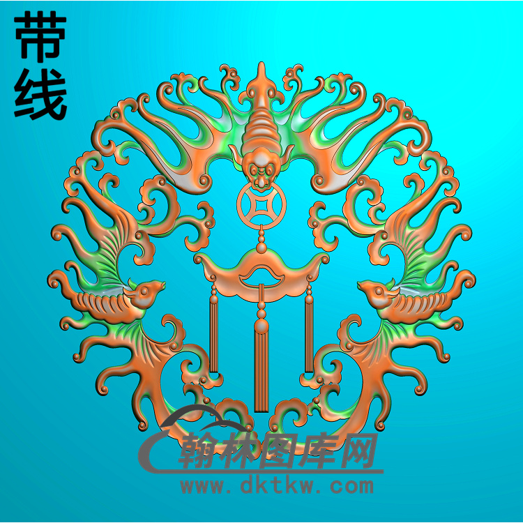 蝙蝠精雕图（BF-096)展示 