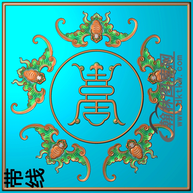 蝙蝠精雕图（BF-249)展示