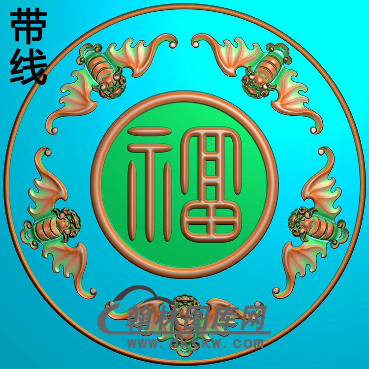 蝙蝠精雕图（BF-255)展示