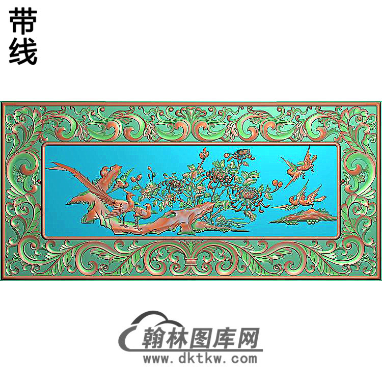 SH-262-松鹤图精雕图（SH-304）展示