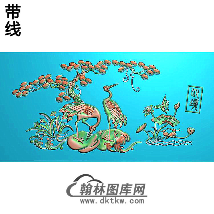 SH-458-松鹤精雕图（SH-324）展示
