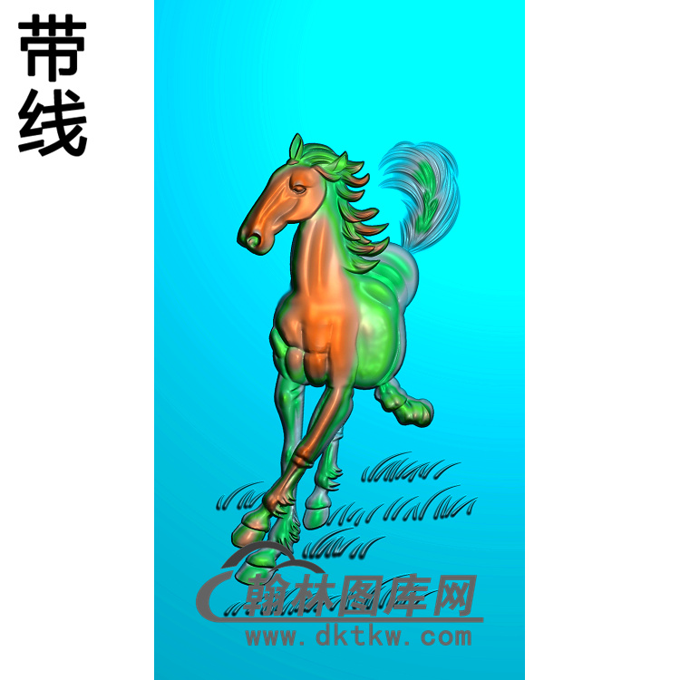 骏马图精雕图010_AUTOSAVE(JM-052)展示