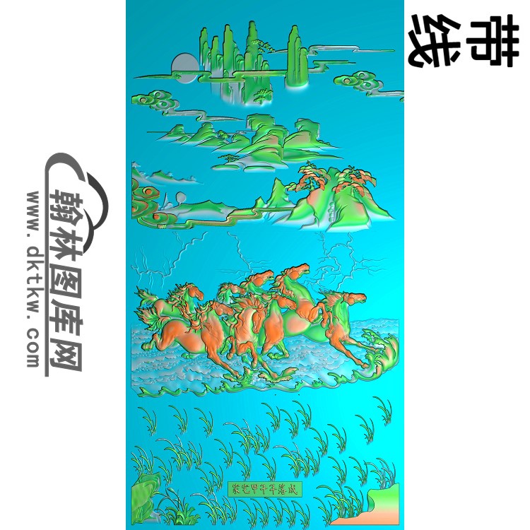 骏马图014_AUTOSAVE精雕图(JM-054)展示