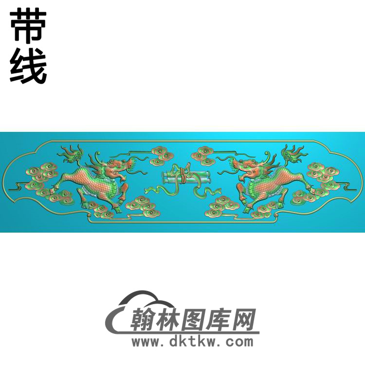 QL-0004-麒麟精雕图（QL-019）展示
