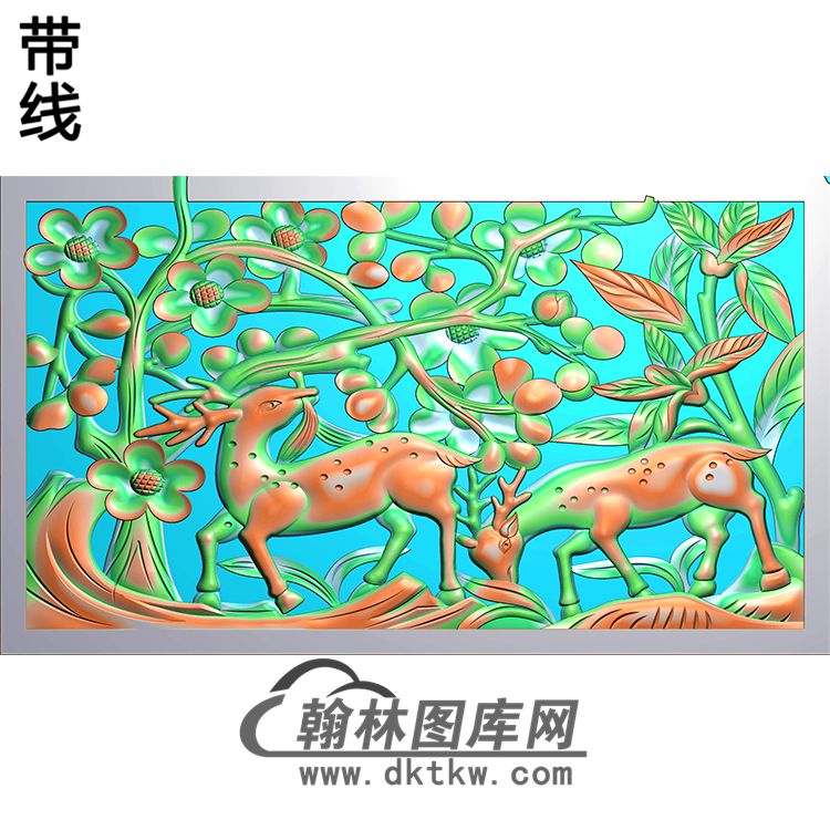 HD-223-花草动物系列精雕图(L-010)展示