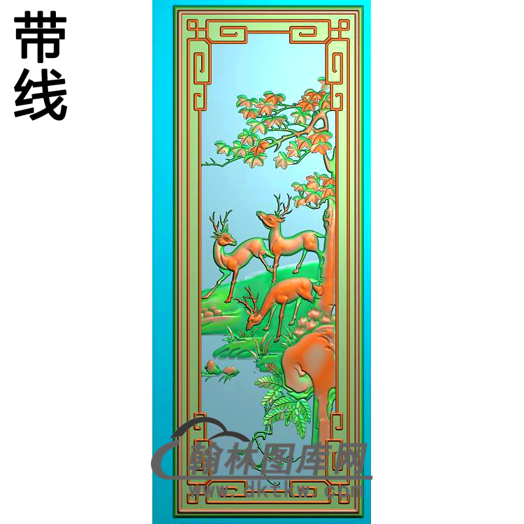 小如意鹿（11年十月三号）精雕图(L-028)展示