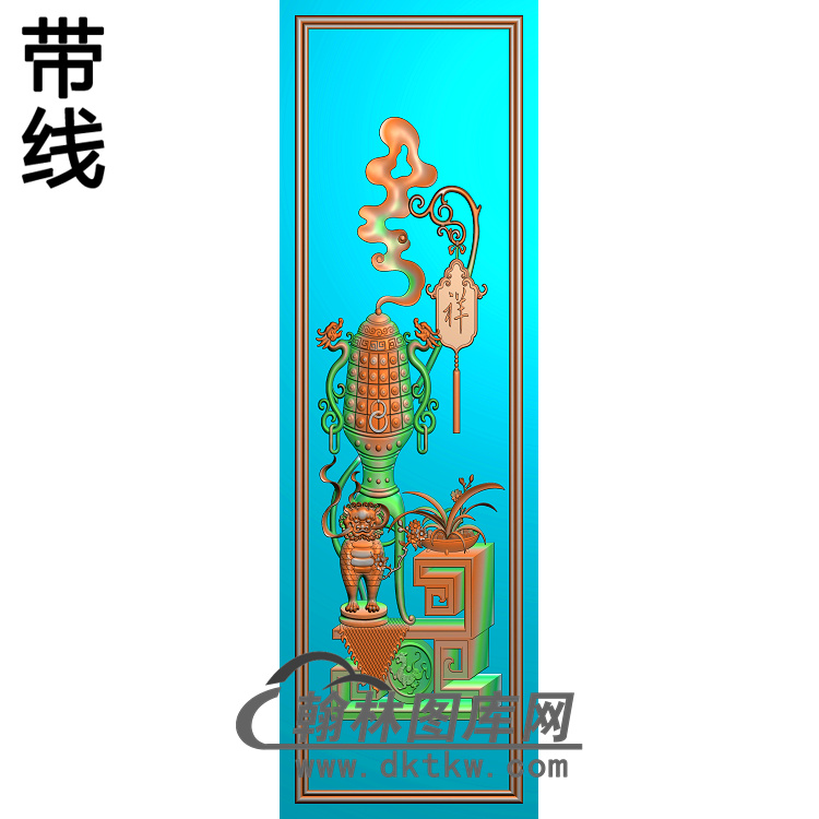 SZ-314-新东狮子云130x421精雕图(SZ-032)展示