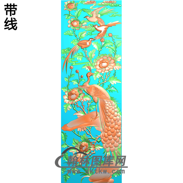 孔雀精雕图（HKQ-052）展示