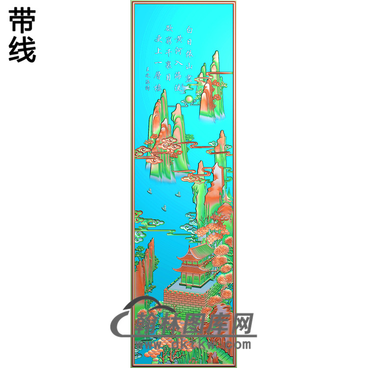 SS-018-山水系列精雕图（SSFJ-048）展示