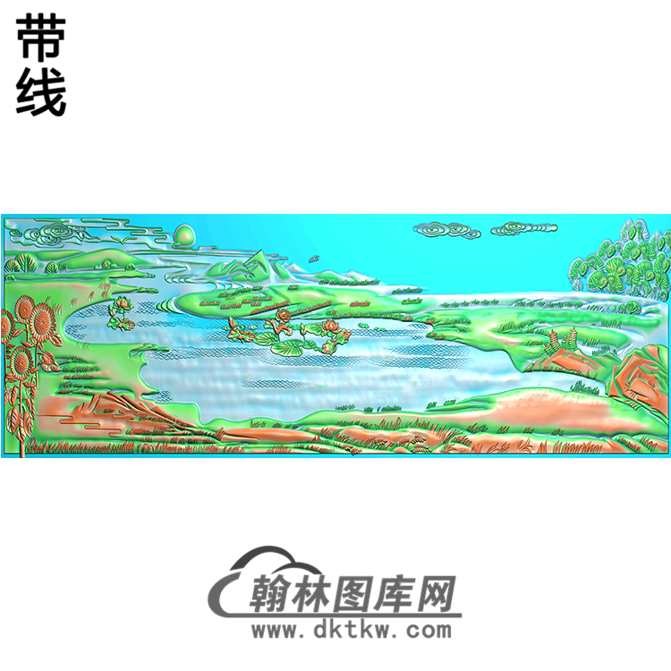 SS-094-山水系列精雕图（SSFJ-060）展示