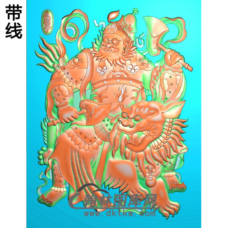 MS-1331-精品门神精雕图（MS-012）展示