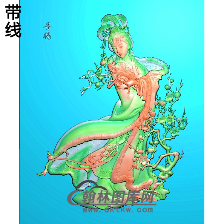 GDRW-4248寻梅精雕图（SN-047）展示