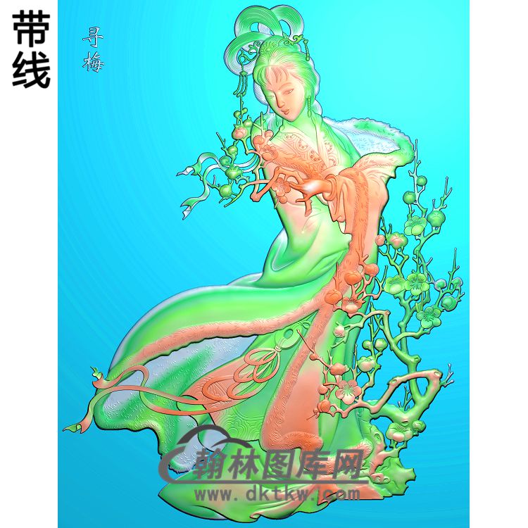 RW-004-人物系列精雕图（SN-055）展示