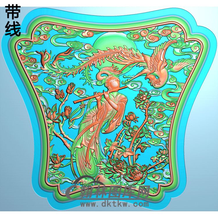 SN-016-飞天仙女精雕图（SN-083）展示