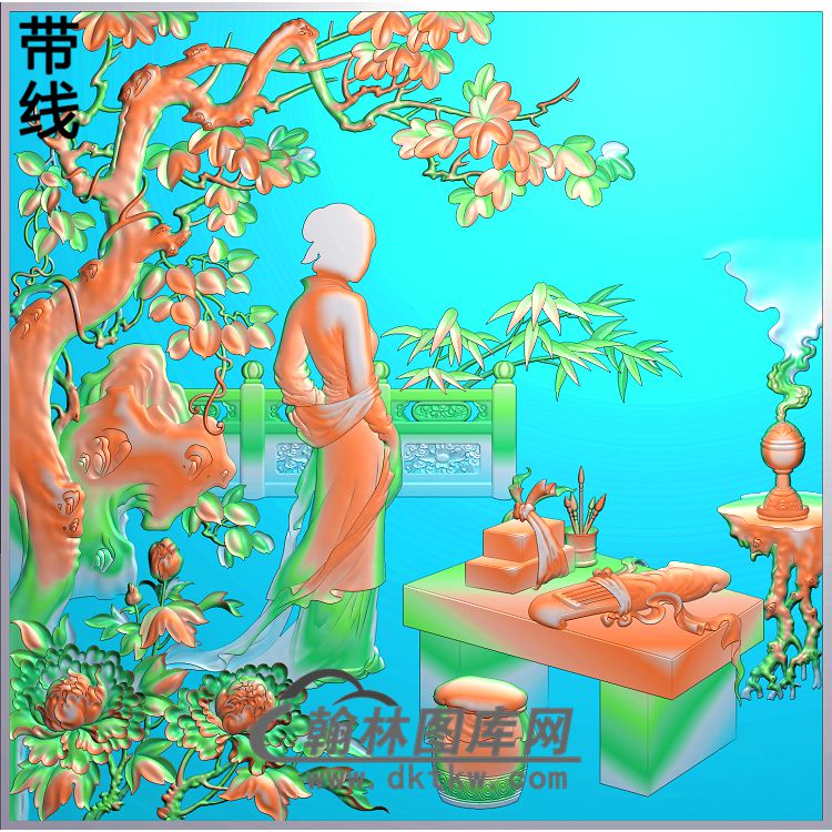 SN-018-卓文君精雕图（SN-088）展示