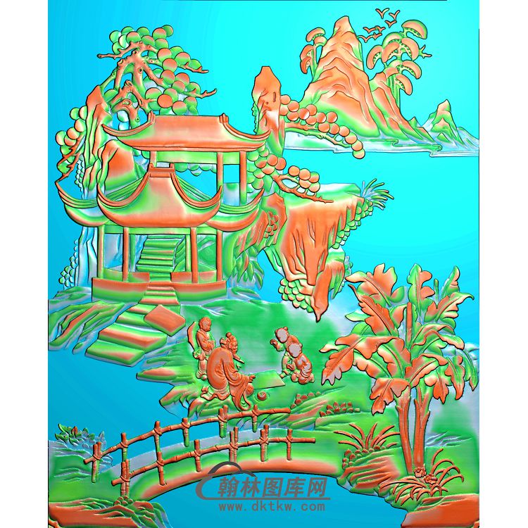 SSRW-6080山水精雕图(SSRW-077)展示