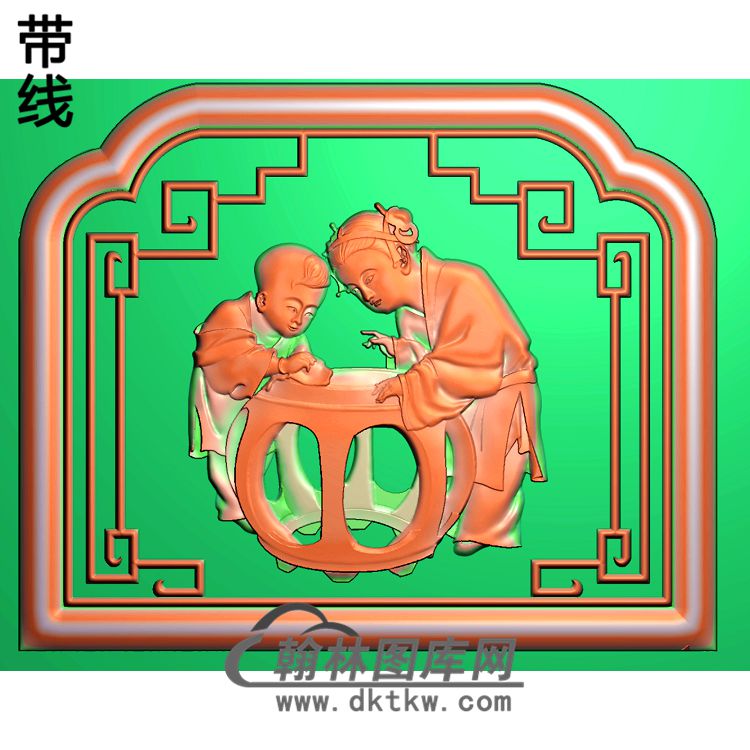 GD-00002-汉宫椅脑精雕图（TZ-017）展示