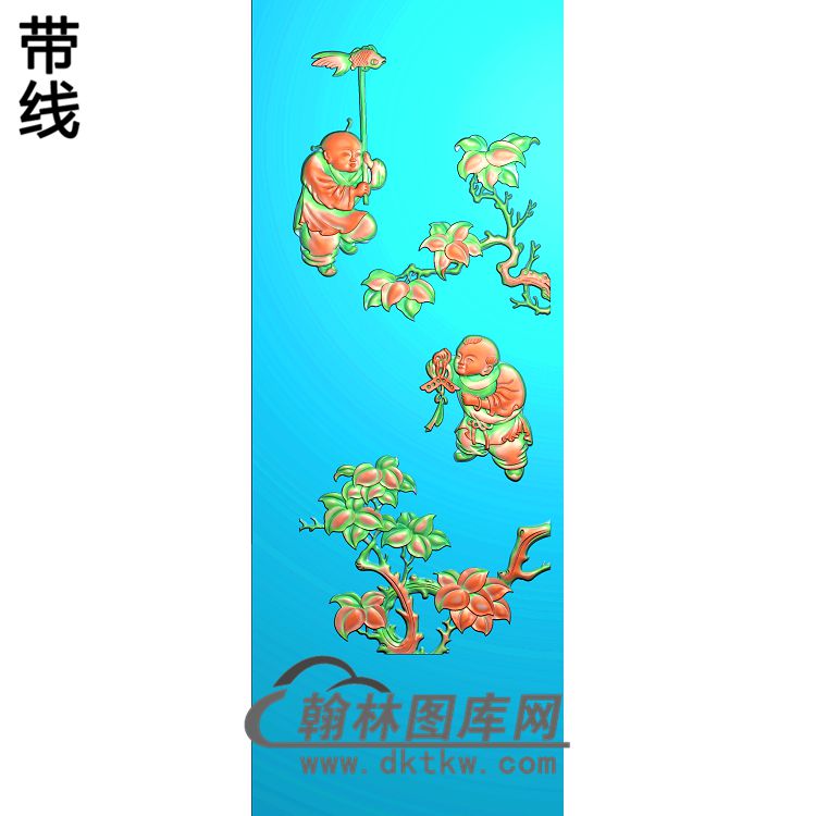 鱼童精雕图（TZ-143）展示