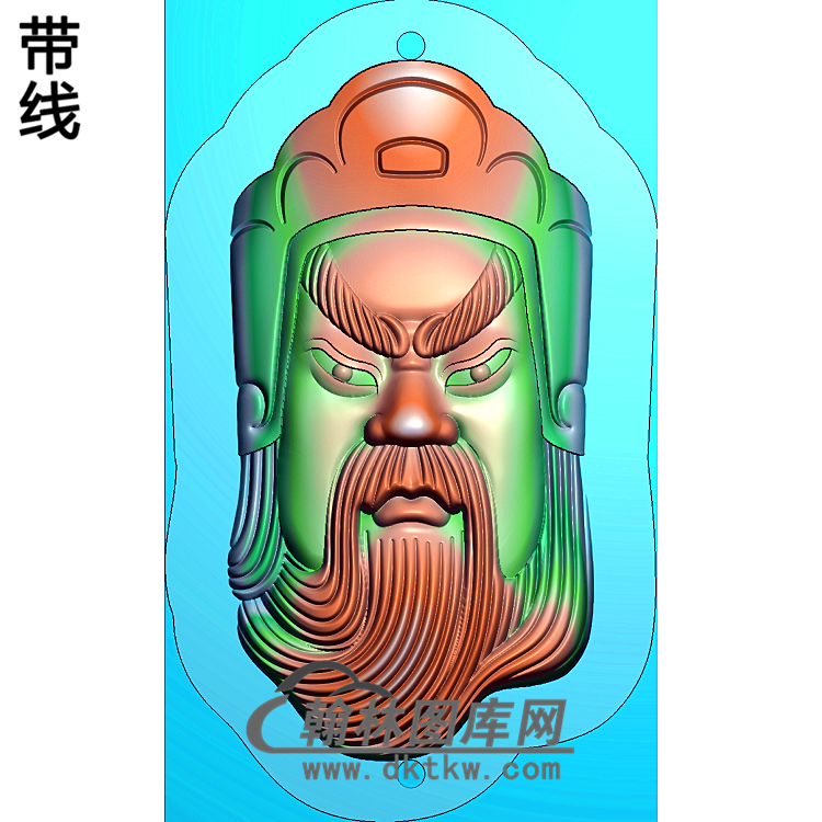 GG-8001-关公有线精雕图(GG-002)展示