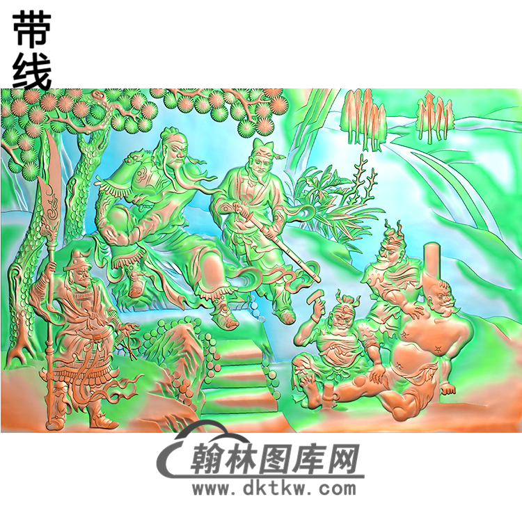 RW-030-人物系列精雕图(GG-029)展示