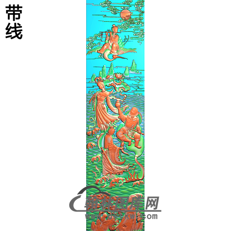 BX-003-八仙1,精雕图(BX-009)展示