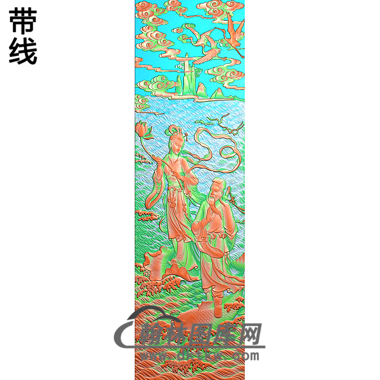 BX-0011-荷仙姑吕洞宾2_AUTOSAVE精雕图(BX-028)展示