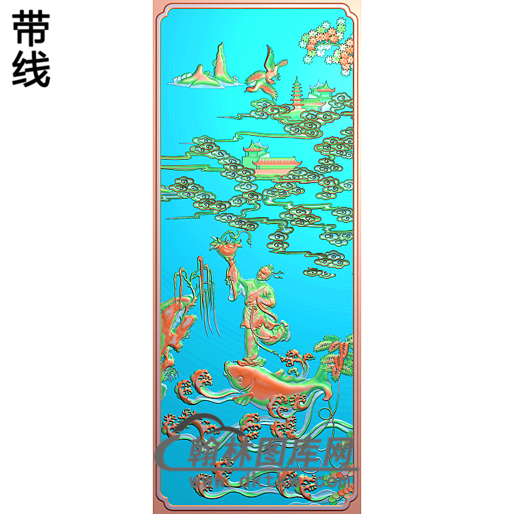 BX-8004-八仙精雕图(BX-088)展示