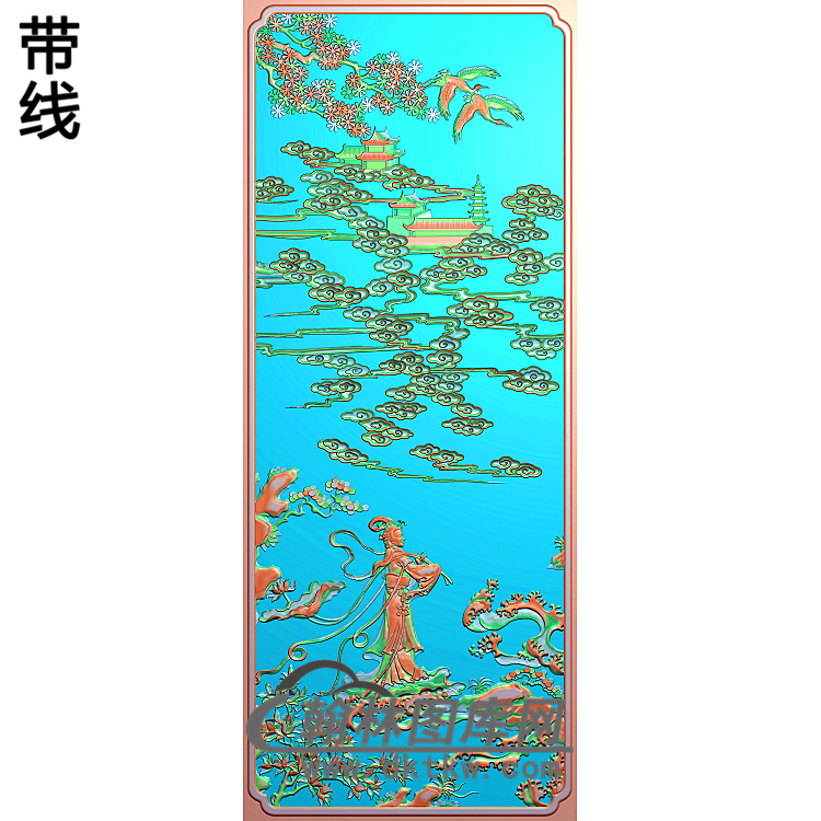 BX-8006-八仙精雕图(BX-090)展示
