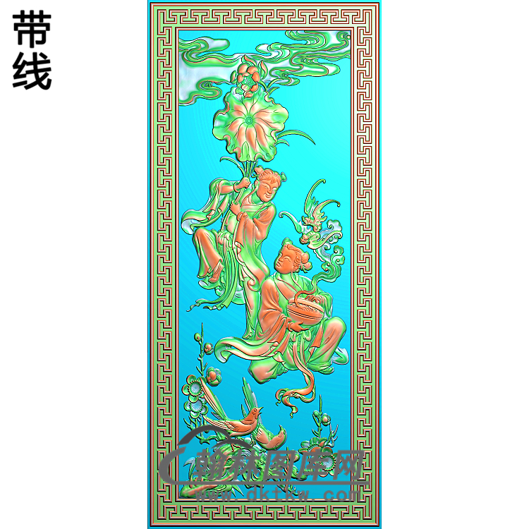 八仙005精雕图(BX-152)展示