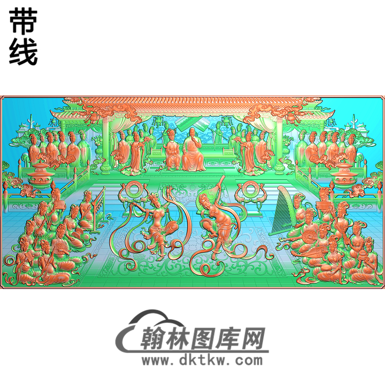 144盛世年华无线精雕图(GD-012)展示