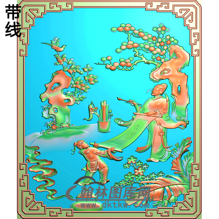 GDRW-4218人物精雕图(GD-155)展示