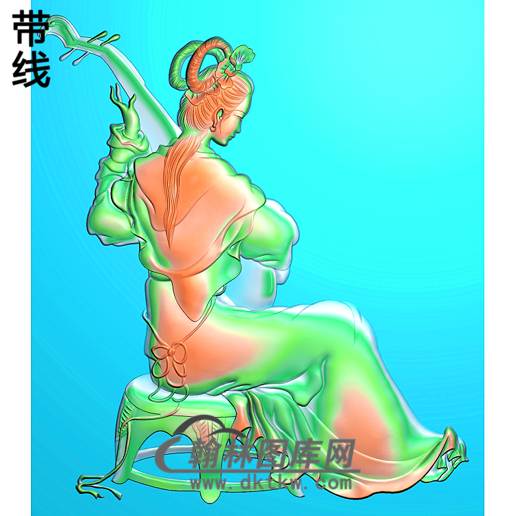 GDRW-4228琵琶女精雕图(GD-164)展示