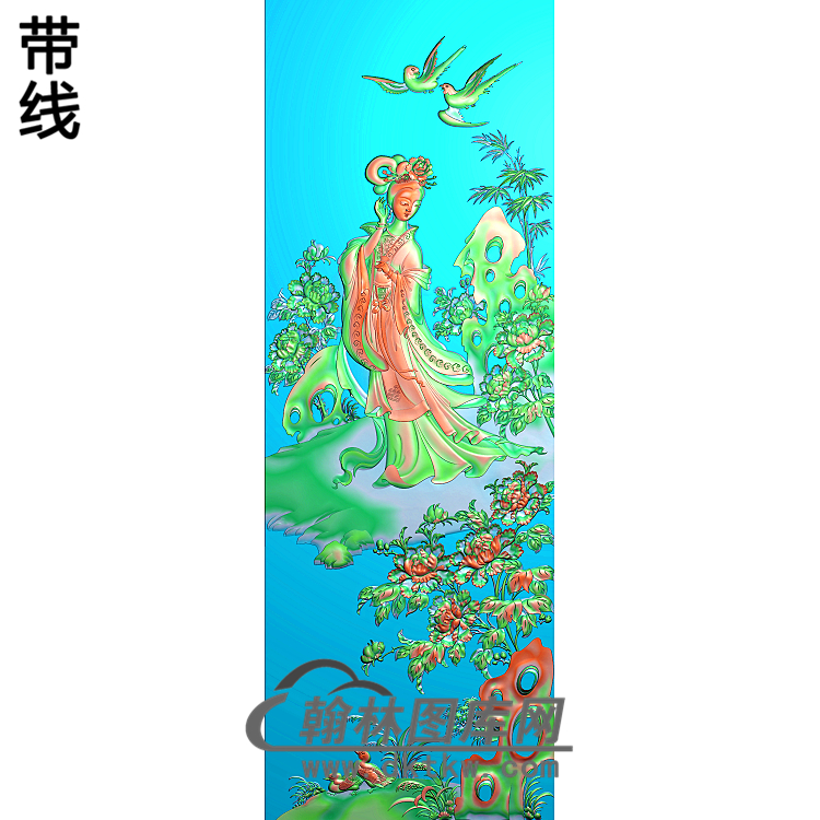 GDRW-4249杨贵妃精雕图(GD-181)展示