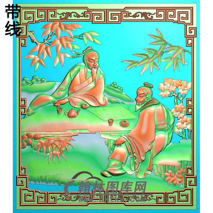 GDRW-6250静香人物精雕图(GD-199)展示