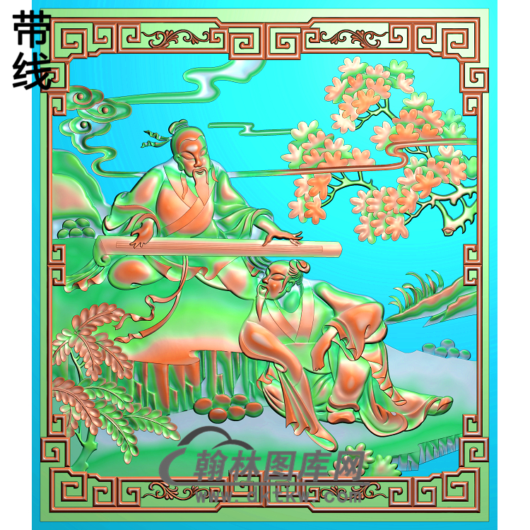 GDRW-6251静香人物精雕图(GD-200)展示