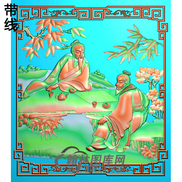 GDRW-6252静香人物精雕图(GD-201)展示