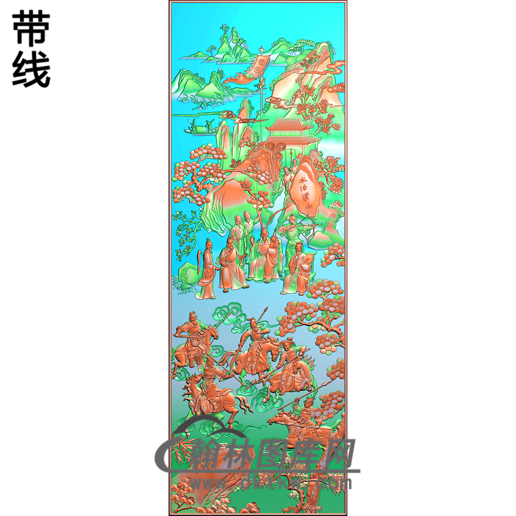 GDRW-8010-水浒精雕图(GD-205)展示