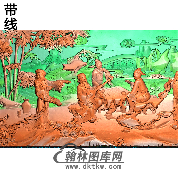 GDRW-8045-古代人物精雕图(GD-231)展示